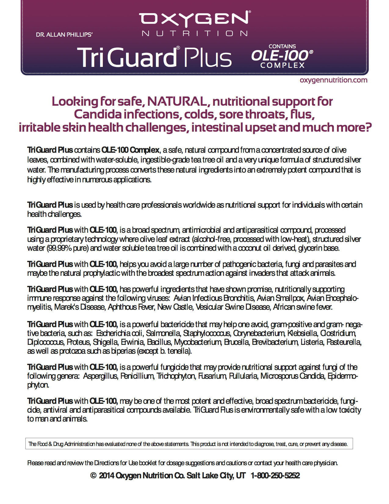 TriGuard Plus 30 ml (NZD incl GST - Trade NZ)